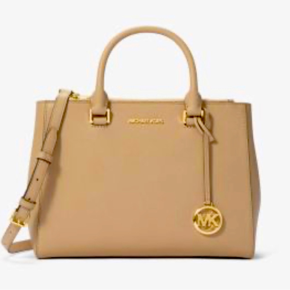 Kellen Medium Saffiano Leather Satchel | Michael Kors